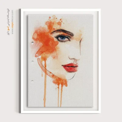 خرید تابلو مینیمال چهره مینیمال برای نشیمن - بی‌مانند – تابلو چهره - اسپو دکور