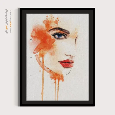 خرید تابلو مینیمال چهره مینیمال برای نشیمن - بی‌مانند – تابلو چهره - اسپو دکور