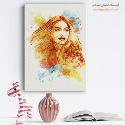 تابلو صورت بدون قاب برای کافه