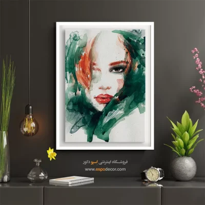 خرید تابلو صورت فانتزی برای گالری - شرقی – تابلو چهره - اسپو دکور