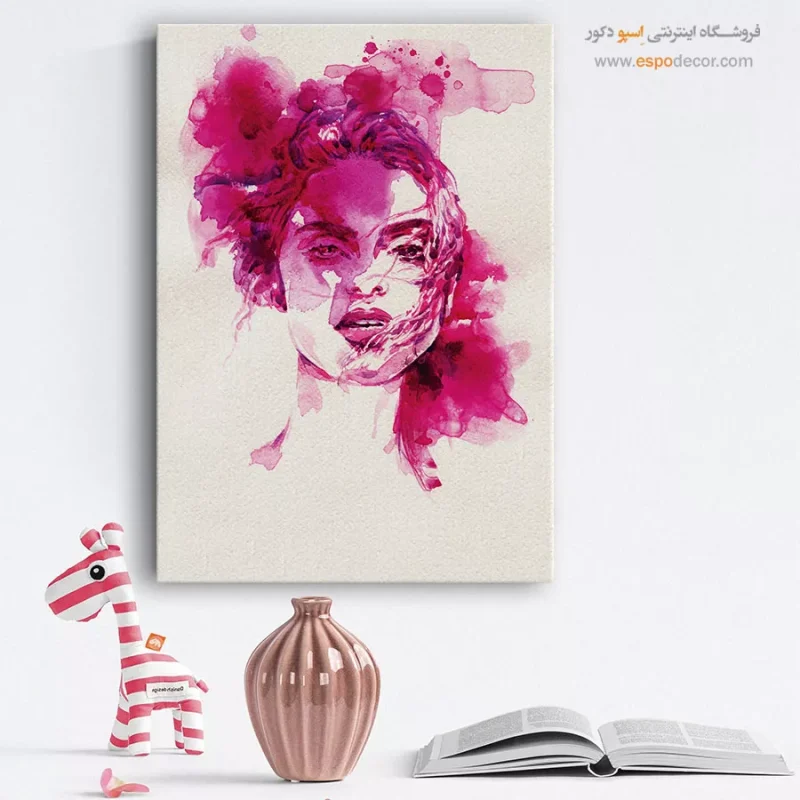 تابلو مینیمال چهره بزرگ برای خانه