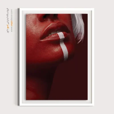 خرید تابلو دکوراتیو چهره قاب‌دار برای اتاق کار - پارسی – تابلو چهره - اسپو دکور