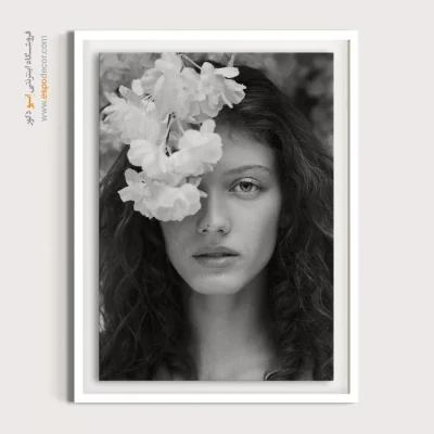 خرید تابلو صورت خاص برای نشیمن - نگاه مینیاتوری – تابلو چهره - اسپو دکور