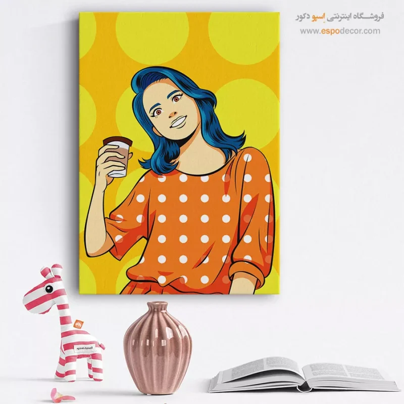 تابلو پرتره رنگی برای مزون