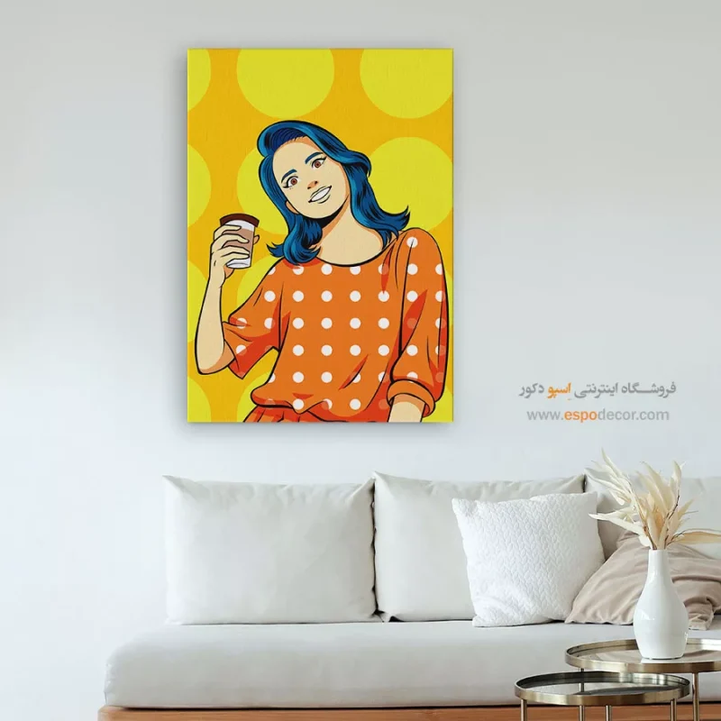 تابلو پرتره رنگی برای مزون