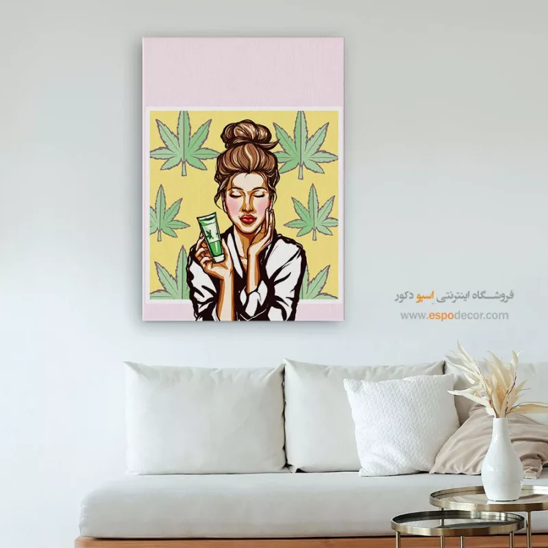 تابلو چهره مینیمال برای بوتیک
