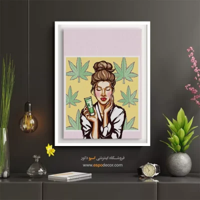 تابلو چهره مینیمال برای بوتیک - نقش زرین – تابلو چهره - اسپو دکور