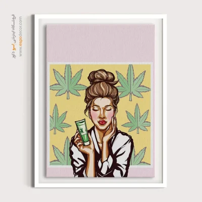 تابلو چهره مینیمال برای بوتیک - نقش زرین – تابلو چهره - اسپو دکور