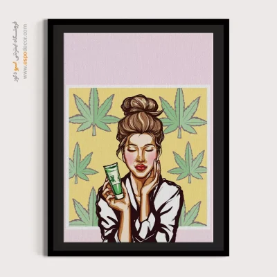 تابلو چهره مینیمال برای بوتیک - نقش زرین – تابلو چهره - اسپو دکور