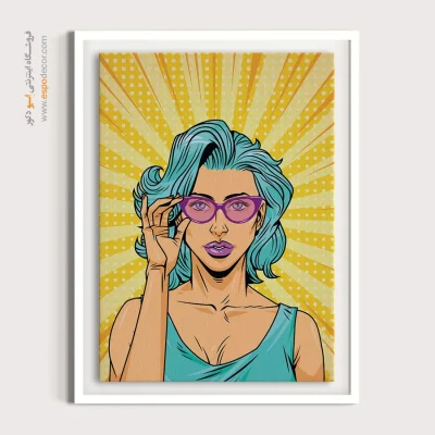 زیباترین تابلو پرتره برای بوتیک لباس - تاریخی – تابلو چهره - اسپو دکور