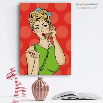 خرید تابلو صورت مینیمال برای سالن زیبایی