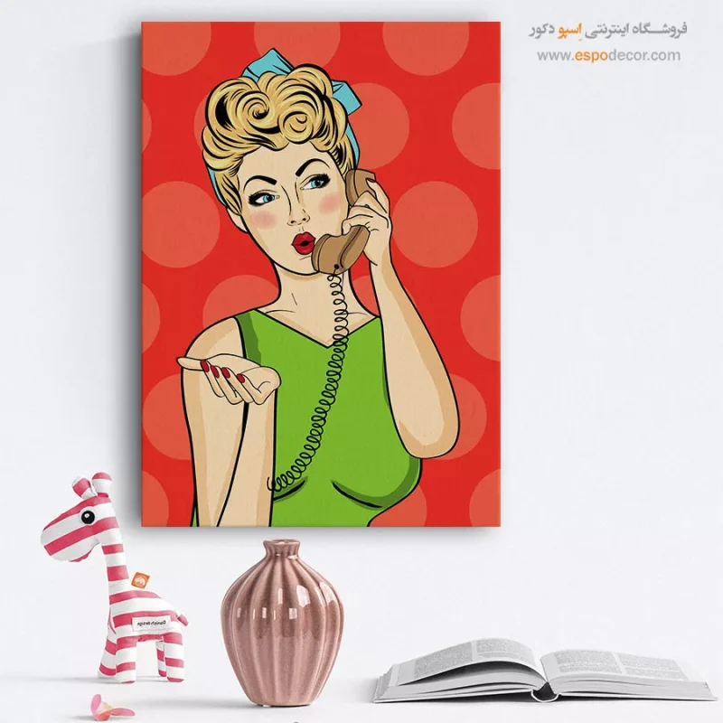 خرید تابلو صورت مینیمال برای سالن زیبایی