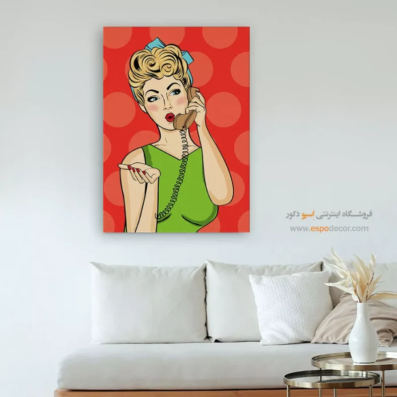 خرید تابلو صورت مینیمال برای سالن زیبایی