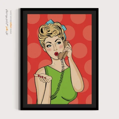 خرید تابلو صورت مینیمال برای سالن زیبایی - نقش خیال – تابلو چهره - اسپو دکور