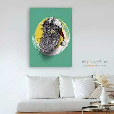 تابلو دکوراتیو چهره بزرگ برای سالن زیبایی