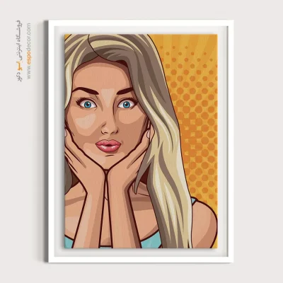 تابلو مینیمال چهره مینیمال برای اتاق - ابدی – تابلو چهره - اسپو دکور