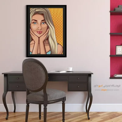 تابلو مینیمال چهره مینیمال برای اتاق - ابدی – تابلو چهره - اسپو دکور