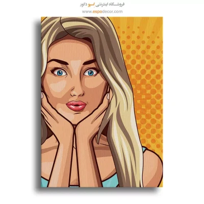 تابلو مینیمال چهره مینیمال برای اتاق