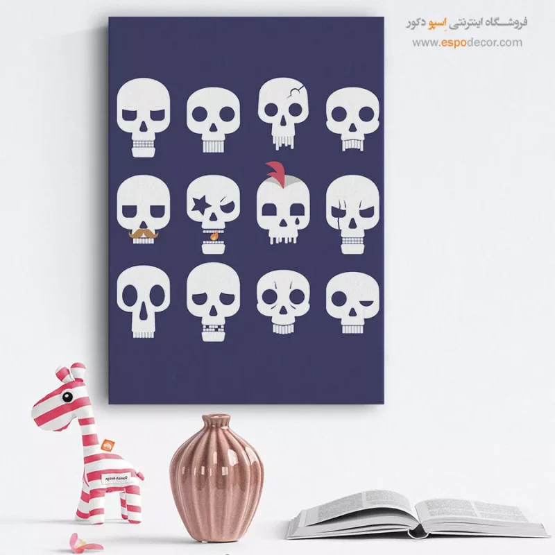 تابلو دکوراتیو چهره مینیمال برای نشیمن