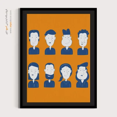 تابلو دکوراتیو چهره خطی برای سالن زیبایی - های رویایی – تابلو چهره - اسپو دکور