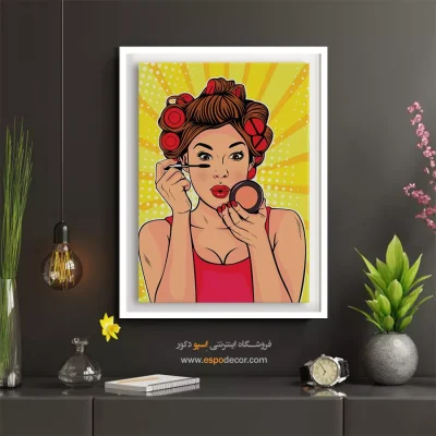 پرفروشترین تابلو صورت برای اتاق - ذات خالص – تابلو چهره - اسپو دکور