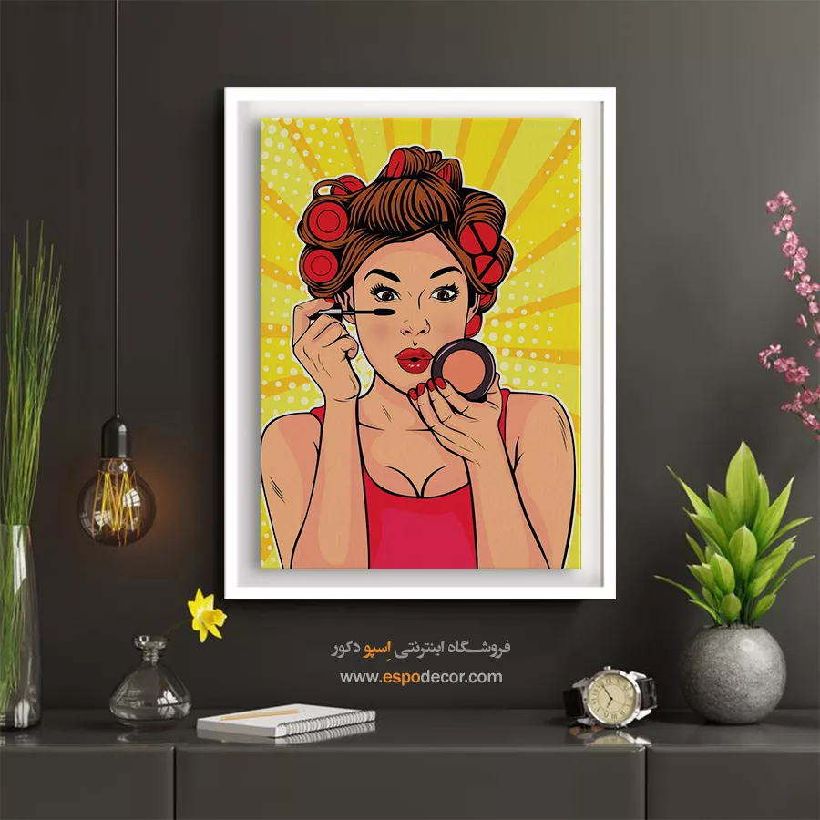پرفروشترین تابلو صورت برای اتاق - ذات خالص – تابلو چهره - اسپو دکور