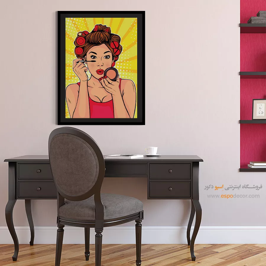 پرفروشترین تابلو صورت برای اتاق - ذات خالص – تابلو چهره - اسپو دکور