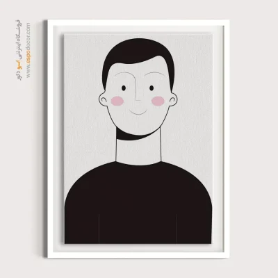 خرید تابلو پرتره رنگی برای کافه - ستاره ای – تابلو چهره - اسپو دکور