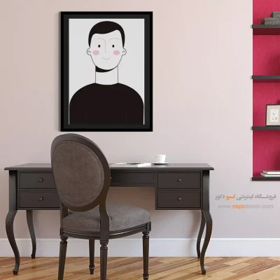 خرید تابلو پرتره رنگی برای کافه - ستاره ای – تابلو چهره - اسپو دکور