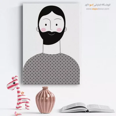 شیک‌ترین تابلو مینیمال چهره برای پذیرایی