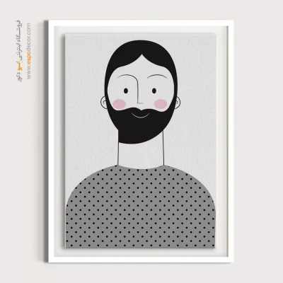 شیک‌ترین تابلو مینیمال چهره برای پذیرایی - بی نهایت – تابلو چهره - اسپو دکور