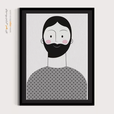 شیک‌ترین تابلو مینیمال چهره برای پذیرایی - بی نهایت – تابلو چهره - اسپو دکور