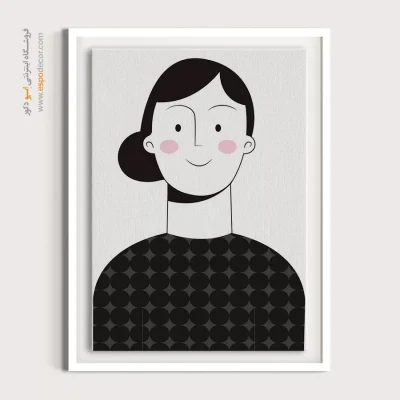 تابلو مینیمال چهره بزرگ برای رستوران - آرورا – تابلو چهره - اسپو دکور
