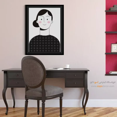 تابلو مینیمال چهره بزرگ برای رستوران - آرورا – تابلو چهره - اسپو دکور