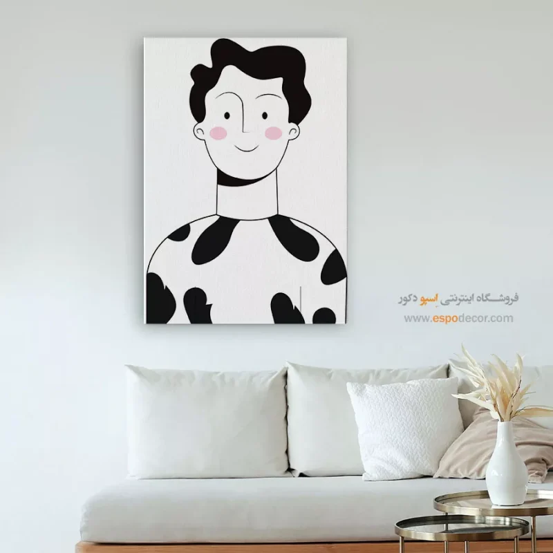 تابلو دکوراتیو چهره خاص برای رستوران