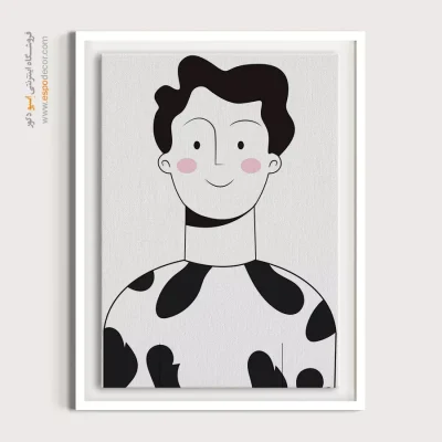 تابلو دکوراتیو چهره خاص برای رستوران - مسحور – تابلو چهره - اسپو دکور