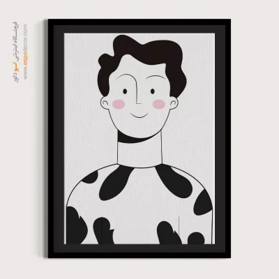 تابلو دکوراتیو چهره خاص برای رستوران - مسحور – تابلو چهره - اسپو دکور