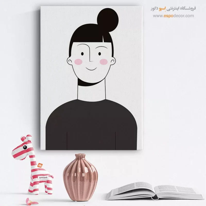 خرید تابلو دکوراتیو چهره مدرن برای اتاق خواب