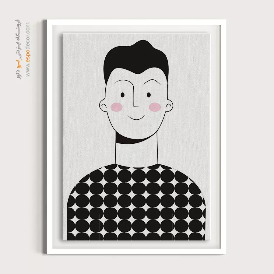 خرید تابلو پرتره بزرگ برای دفتر - بی نظیر – تابلو چهره - اسپو دکور