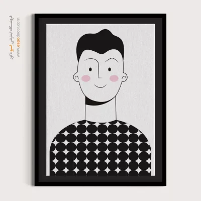 خرید تابلو پرتره بزرگ برای دفتر - بی نظیر – تابلو چهره - اسپو دکور