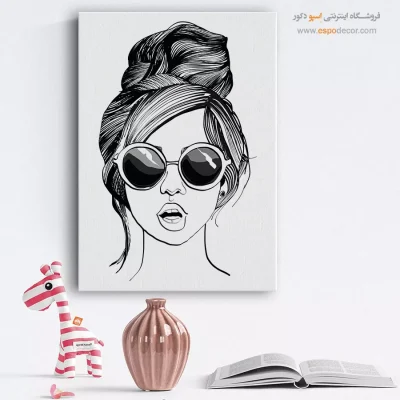 خرید تابلو پرتره بدون قاب برای نشیمن