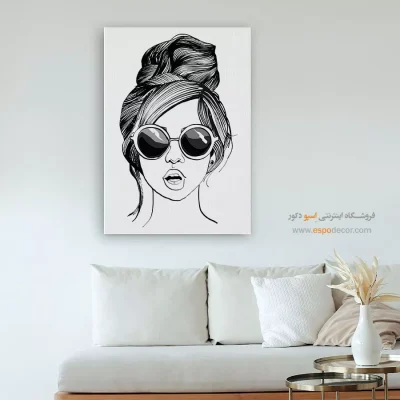 خرید تابلو پرتره بدون قاب برای نشیمن