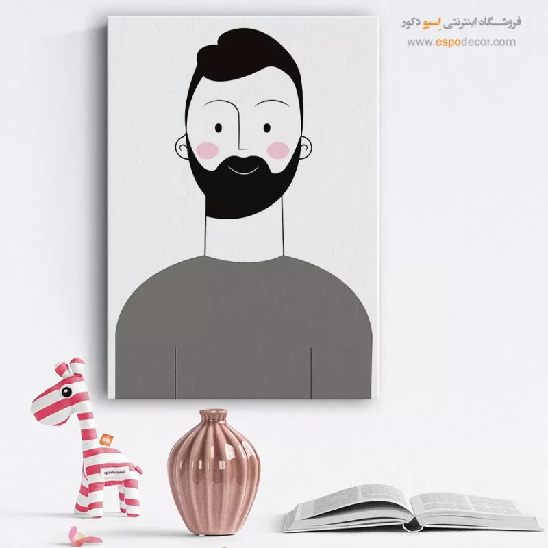 تابلو صورت بدون قاب برای خانه
