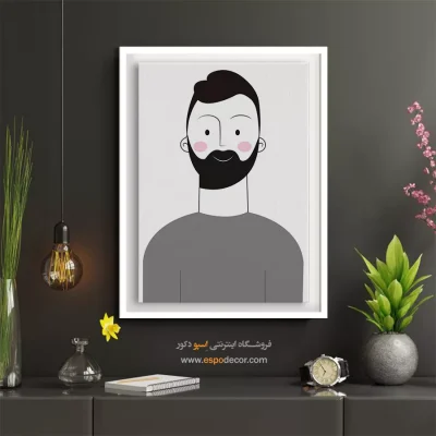 تابلو صورت بدون قاب برای خانه - الهی – تابلو چهره - اسپو دکور