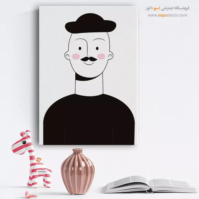 تابلو چهره رنگی برای گالری