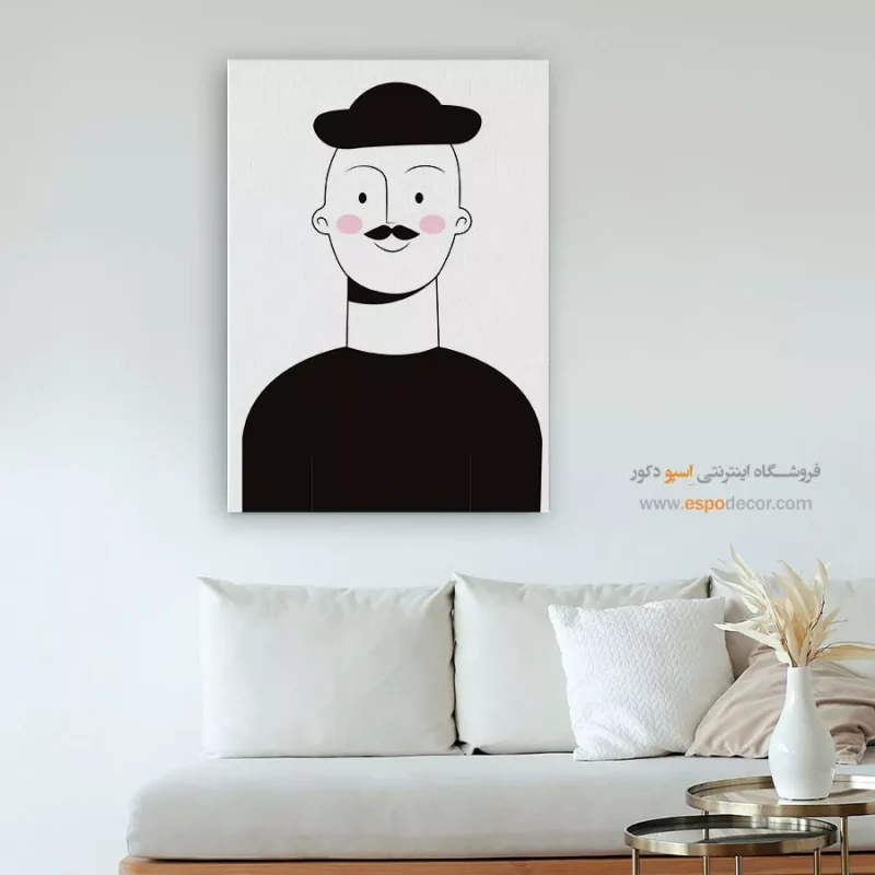 تابلو چهره رنگی برای گالری