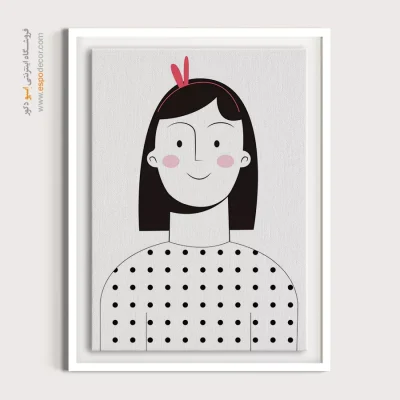 خرید تابلو پرتره بدون قاب برای خانه - ظرافت واقعی – تابلو چهره - اسپو دکور