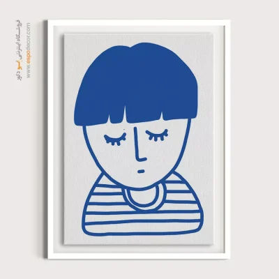 خرید تابلو صورت قاب‌دار برای سالن زیبایی - گران‌بها – تابلو چهره - اسپو دکور