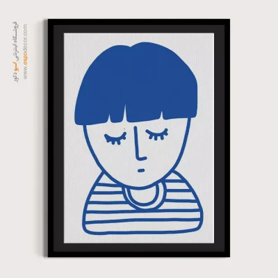 خرید تابلو صورت قاب‌دار برای سالن زیبایی - گران‌بها – تابلو چهره - اسپو دکور