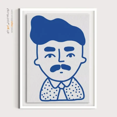 تابلو پرتره فانتزی برای کافه - شاهانه – تابلو چهره - اسپو دکور